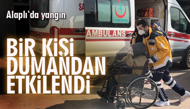 BİR KİŞİ DUMANDAN ETKİLENDİ