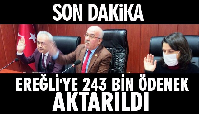 EREĞLİ´YE 243 BİN ÖDENEK AKTARILDI