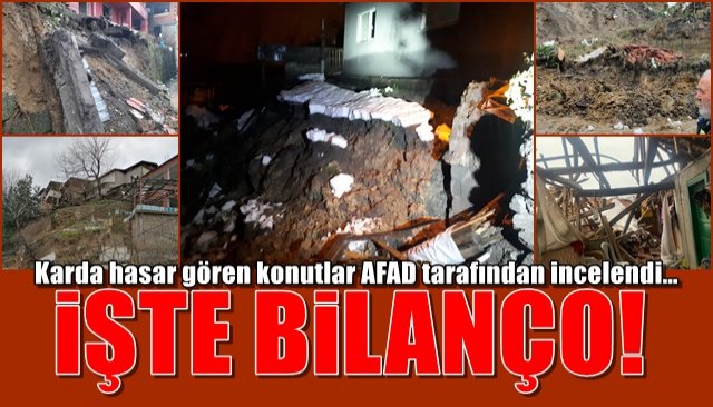 Karda hasar gören konutlar AFAD tarafından incelendi… İŞTE BİLANÇO!