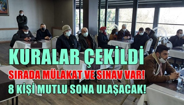 OBM´ye 8 daimi işçi alımı için kura çekildi... Sırada mülakat ve sınav var!