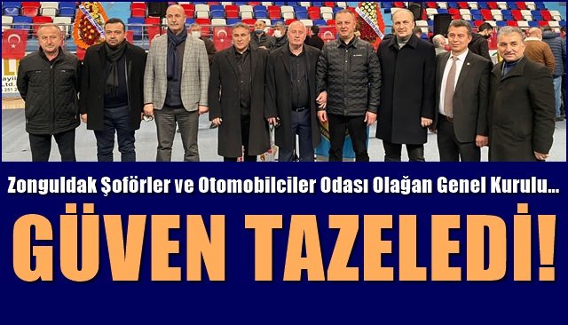 Zonguldak Şoförler ve Otomobilciler Odası Olağan Genel Kurulu… BAHAR GÜVEN TAZELEDİ