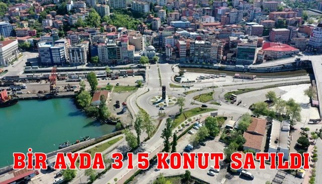 Zonguldak’ta Ocak ayında 315 konut satıldı
