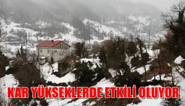  Zonguldak´ta yeniden kar yağışı başladı