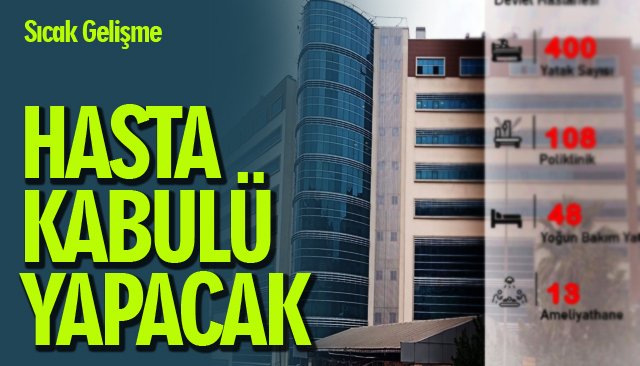 400 yataklı hastane… 108 poliklinik…