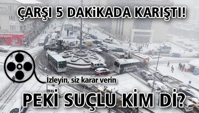   5 DAKİKA YAĞDI,  ÇARŞI KARIŞTI!