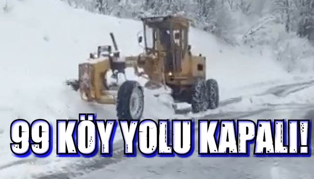 99 köyün yolu kapalı...