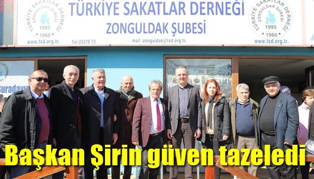 Başkan Şirin güven tazeledi 