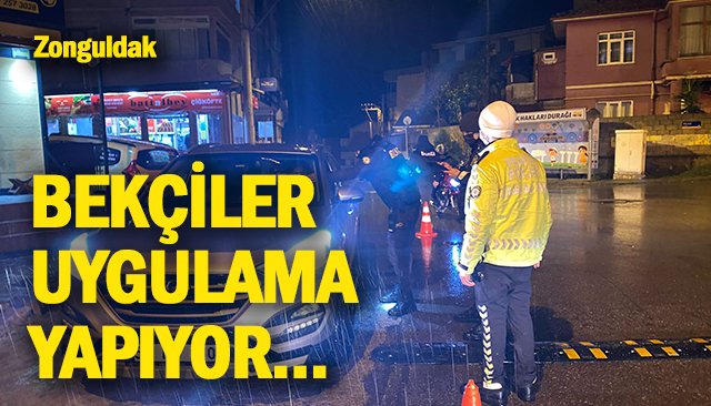 BEKÇİLER UYGULAMA YAPIYOR…