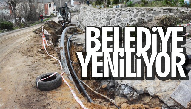 BELEDİYE, SU HATTINI YENİLİYOR