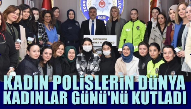 Kadın polislerin Dünya Kadınlar Günü’nü kutladı