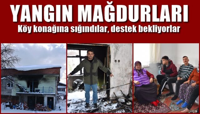 Yangın mağdurları destek bekliyor