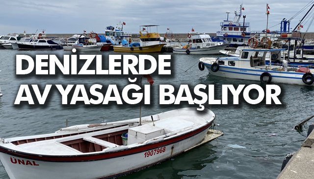 DENİZLERDE AV YASAĞI BAŞLIYOR