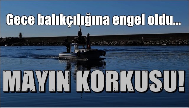 Gece balıkçılığına engel oldu… MAYIN KORKUSU