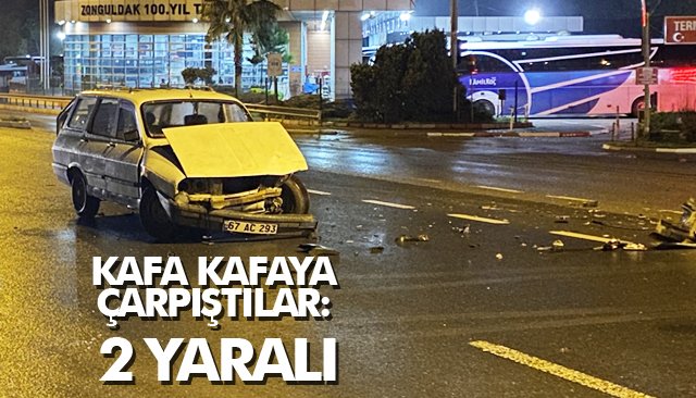 KAFA KAFAYA ÇARPIŞTILAR: 2 YARALI