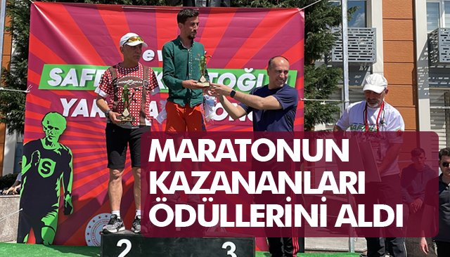 MARATONUN KAZANANLARI ÖDÜLLERİNİ ALDI 