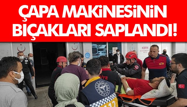 MOTORLU ÇAPA MAKİNESİNİN BIÇAKLARI SAPLANDI!