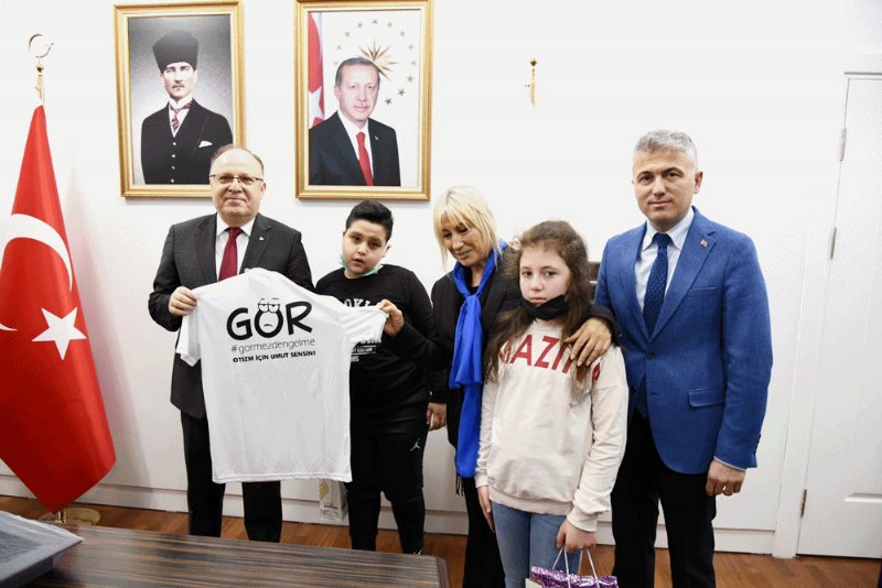 Otizm Farkındalık Günü etkinlikleri… Vali Tutulmaz’ı ziyaret ettiler… “FARKINDAYIZ!” - 2