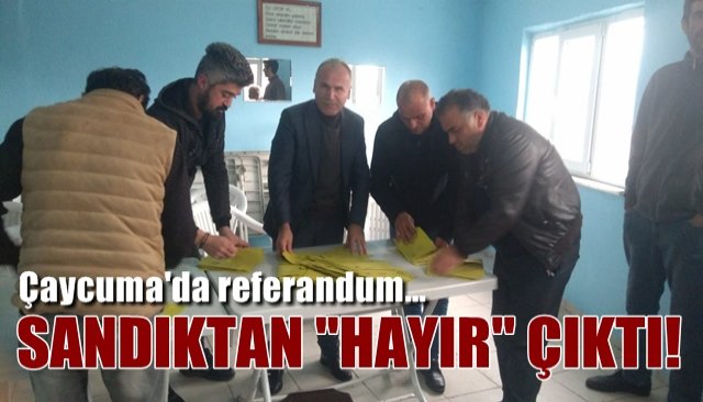 Referandum sonuçlandı… SANDIKTAN ‘HAYIR’ ÇIKTI 