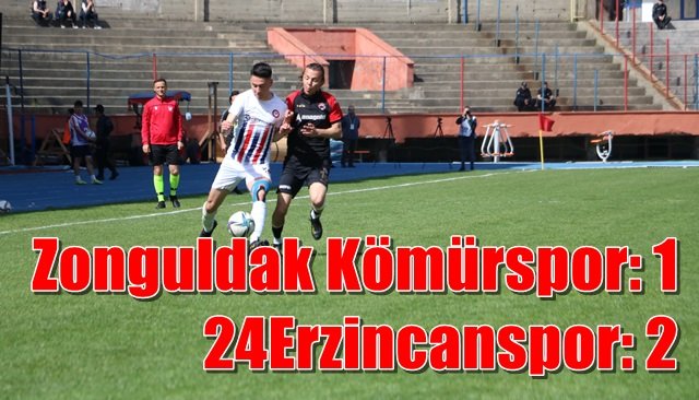   TFF 2. Lig: Zonguldak Kömürspor: 1 - 24Erzincanspor: 2