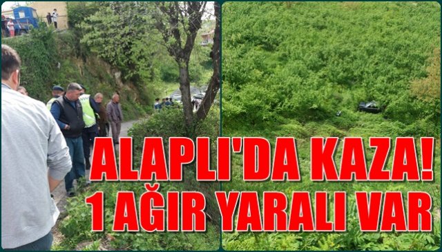 ALAPLI’DA KAZA… 1 AĞIR YARALI VAR!