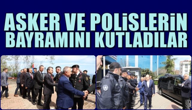 Asker ve polislerin bayramını kutladılar