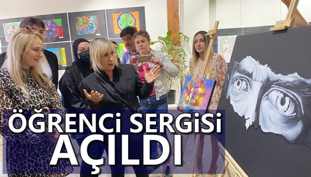  ÖĞRENCİLERİN RESİM SERGİSİ AÇILDI