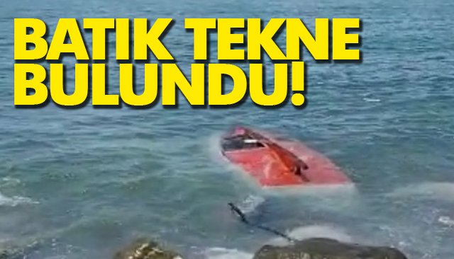 Batık tekne bulundu: Kimin bilinmiyor!