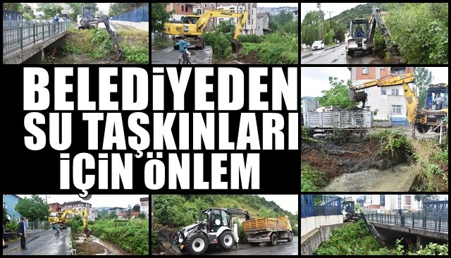 Belediyeden su taşkınları için önlem