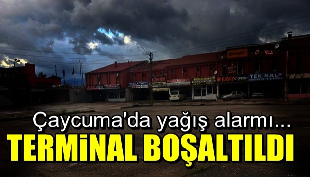 Çaycuma terminali boşaltıldı 