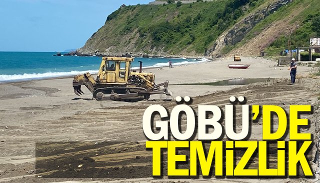 GÖBÜ SAHİLİNDE TEMİZLİK BAŞLADI