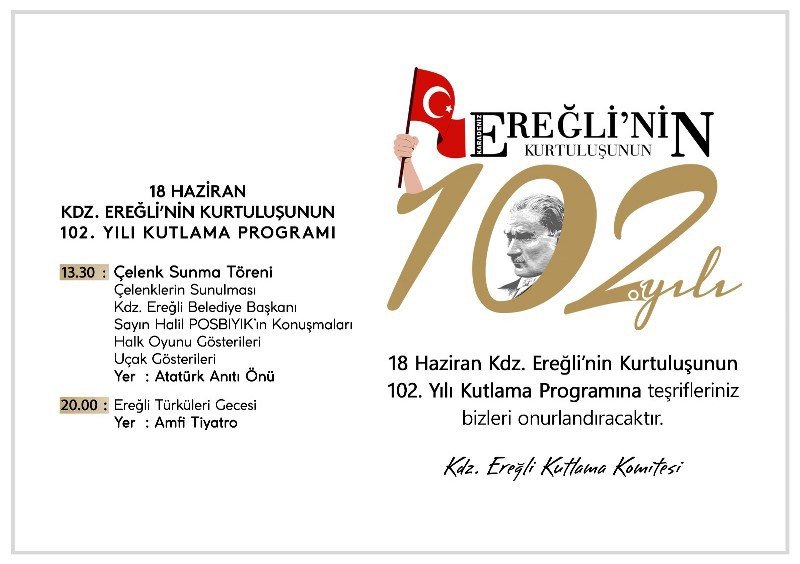 KARADENİZ EREĞLİ’NİN KURTULUŞUNUN 102. YILI KUTLANACAK - 1