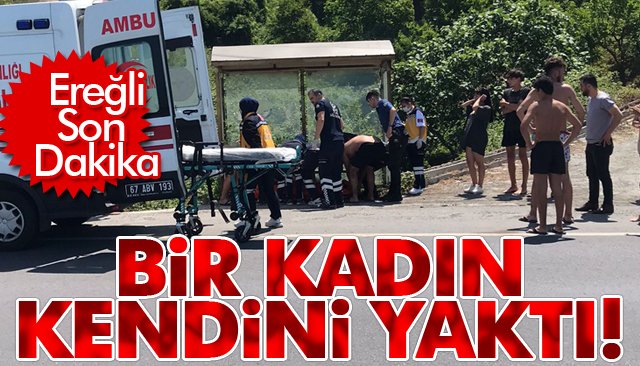 PLAJLARDA KORKUNÇ OLAY: KENDİNİ YAKTI!