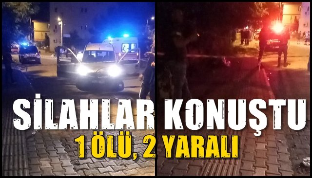 Silahlar konuştu: 1 ÖLÜ, 2 YARALI