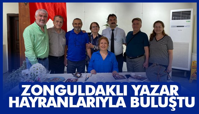 ZONGULDAKLI YAZAR HAYRANLARIYLA BULUŞTU