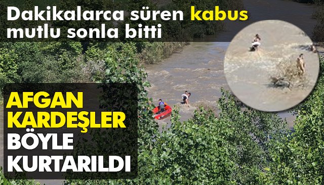 13 ve 11 yaşındaki kardeşler, tutundukları dal sayesinde hayatta kaldı