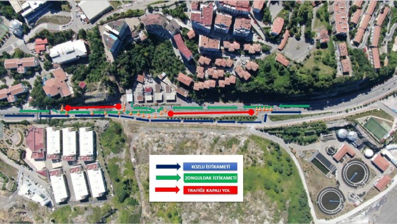 Kozlu-Zonguldak yolunda çalışma var… SÜRÜCÜLER DİKKAT! - 1