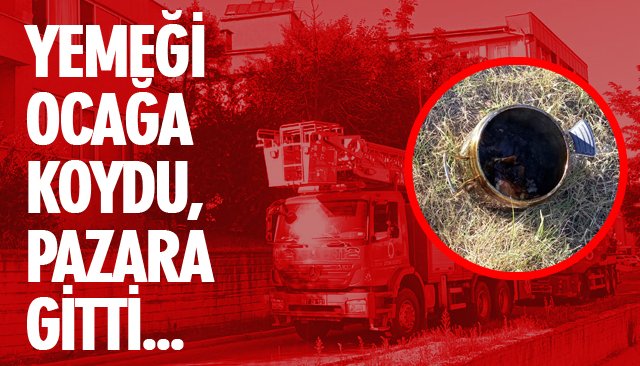 OCAKTA UNUTULAN DÜDÜKLÜ TENCERE KORKUTTU 