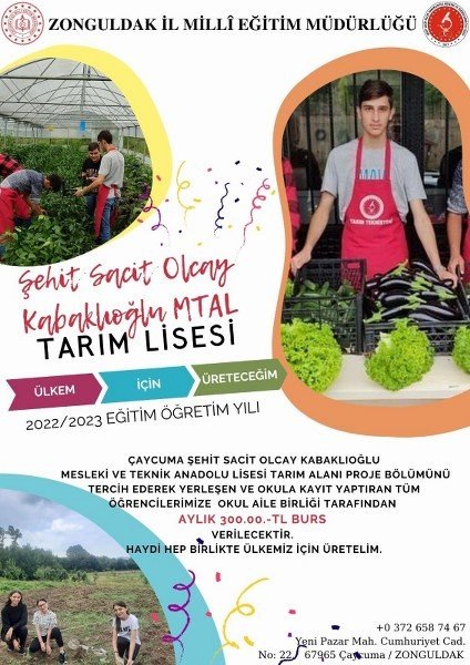 OKULDAN “HAYDİ HEP BİRLİKTE ÜLKEMİZ İÇİN ÜRETELİM” ÇAĞRISI  - 1