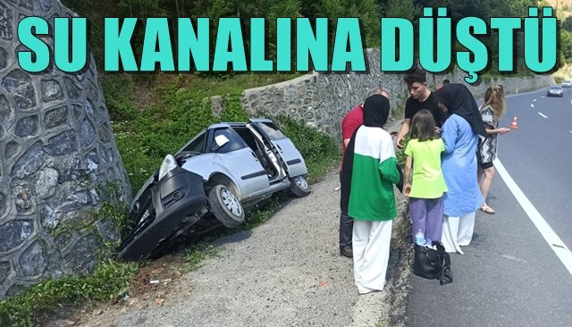 SU KANALINA DÜŞTÜ