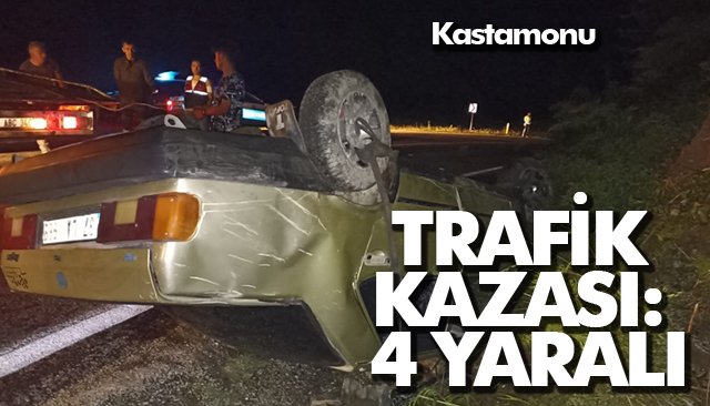 TRAFİK KAZASI: 4 YARALI 