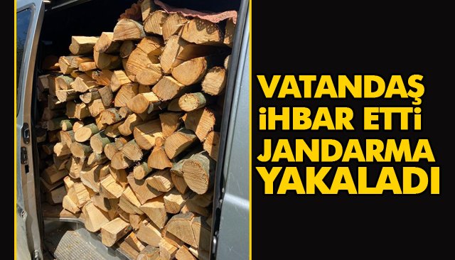 VATANDAŞLAR İHBAR ETTİ, JANDARMA EKİPLERİ YAKALADI 