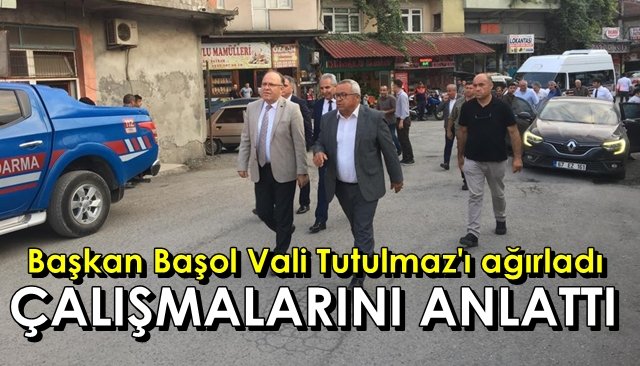 Başkan Başol Vali Tutulmaz´ı ağırladı…  ÇALIŞMALARINI ANLATTI