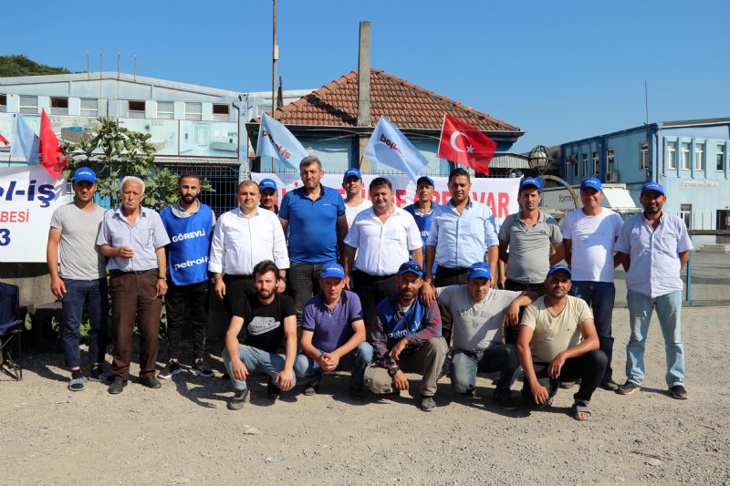 Başkan Yeşil, grevdeki işçilerle görüştü - 2
