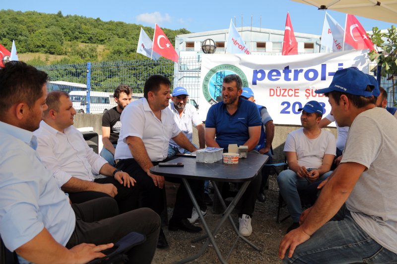 Başkan Yeşil, grevdeki işçilerle görüştü - 3