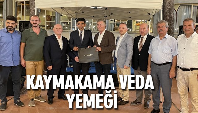 KAYMAKAMA VEDA YEMEĞİ 