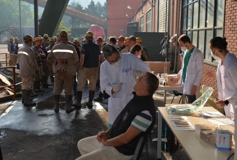 MADENCİLERE AĞIZ TARAMASI YAPILDI - 2