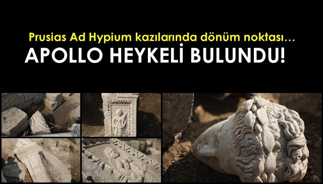 Prusias Ad Hypium kazılarında dönüm noktası… APOLLO HEYKELİ BULUNDU
