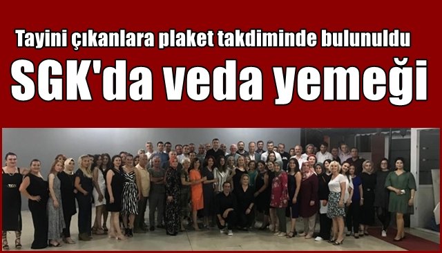 SGK´da veda yemeği