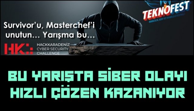 Survivor’u, Masterchef’i unutun… Yarışma budur… SİBER OLAYI EN HIZLI ÇÖZEN KAZANIR!