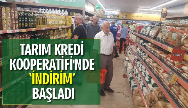 TARIM KREDİ KOOPERATİFİ´NDE ‘İNDİRİM’ BAŞLADI